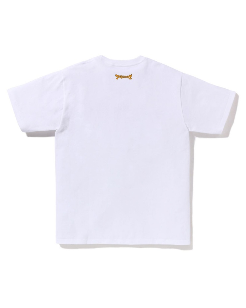 T Shirts Bape Katakana Ape Head Blanche Homme | OUP-77290134