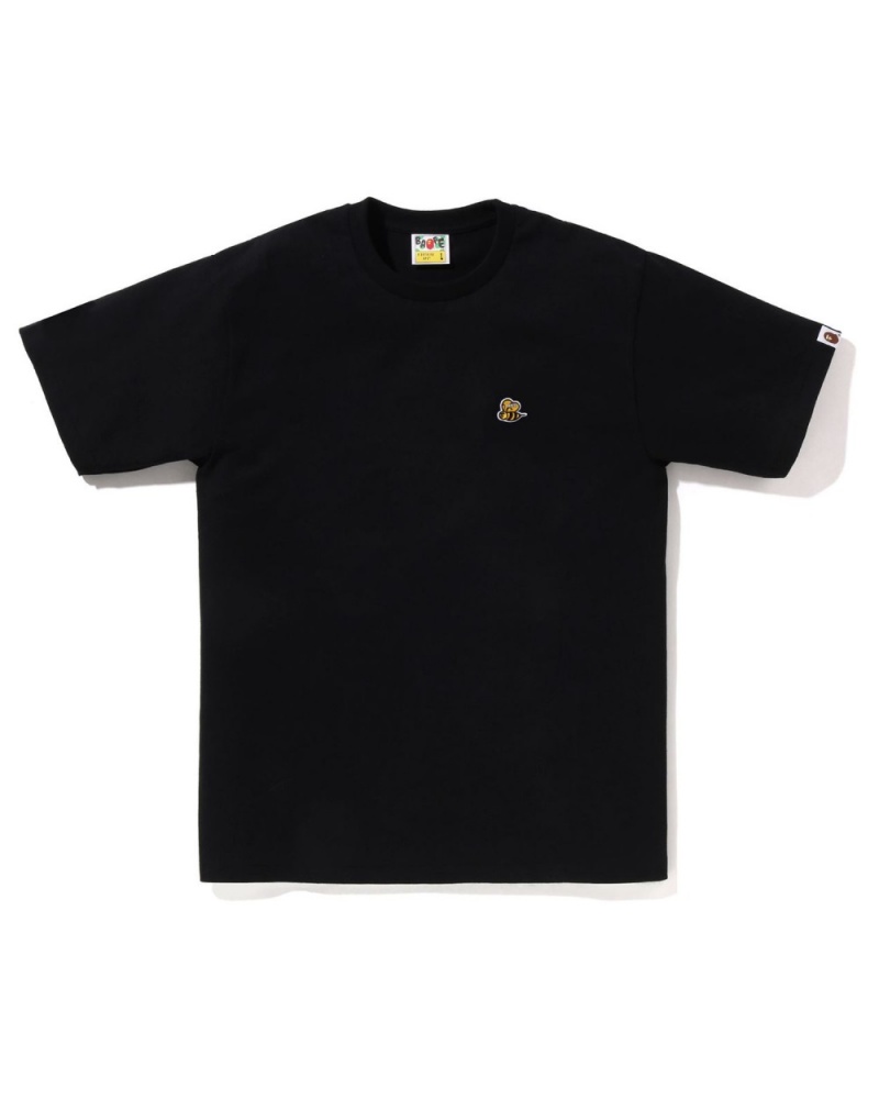 T Shirts Bape Bee One Point Noir Homme | XNM-02814864