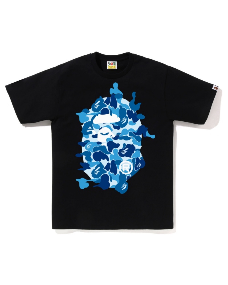 T Shirts Bape Abc Camo Rebuild Big Ape Head Noir Homme | UQZ-66809062