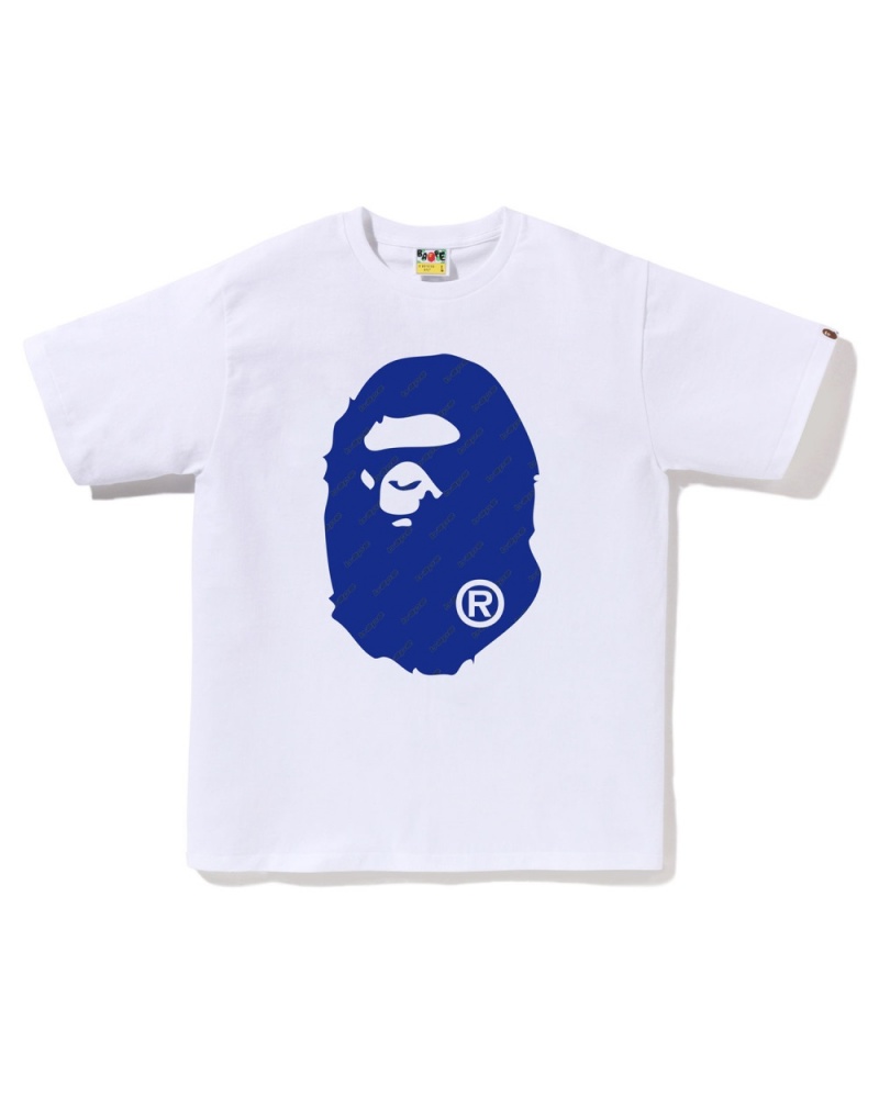 T Shirts Bape Hexagram Big Ape Head Blanche Homme | YHR-20521699