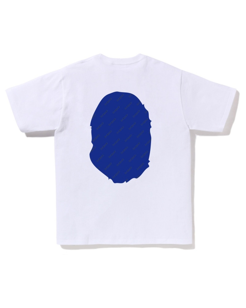 T Shirts Bape Hexagram Big Ape Head Blanche Homme | YHR-20521699