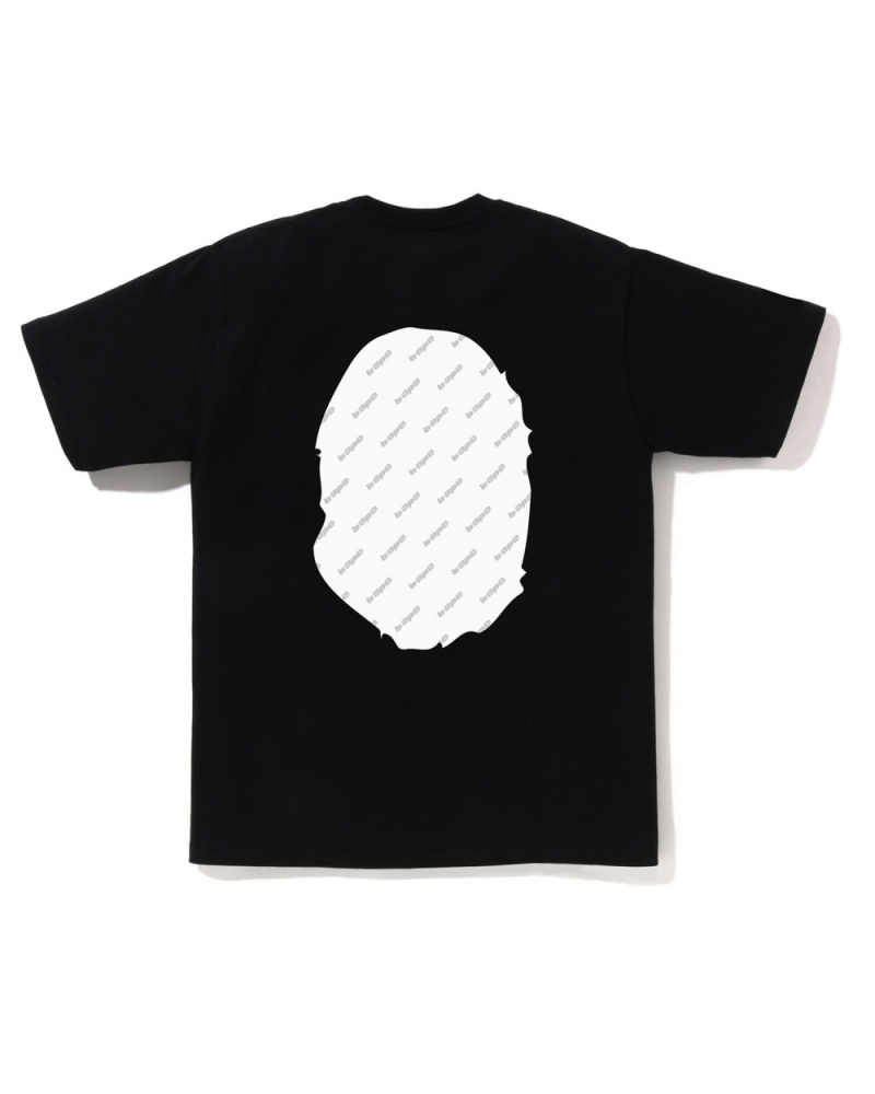 T Shirts Bape Hexagram Big Ape Head Noir Homme | GDQ-77262799