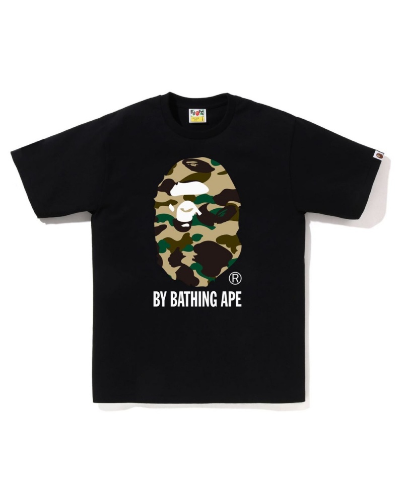 T Shirts Bape 1st Camo By Bathing Ape Noir Homme | XOV-10231108