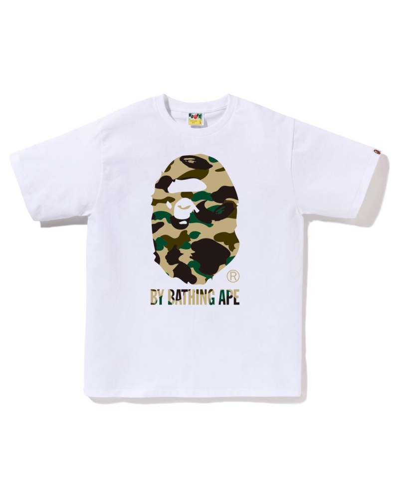 T Shirts Bape 1st Camo By Bathing Ape Blanche Homme | LGH-47287768