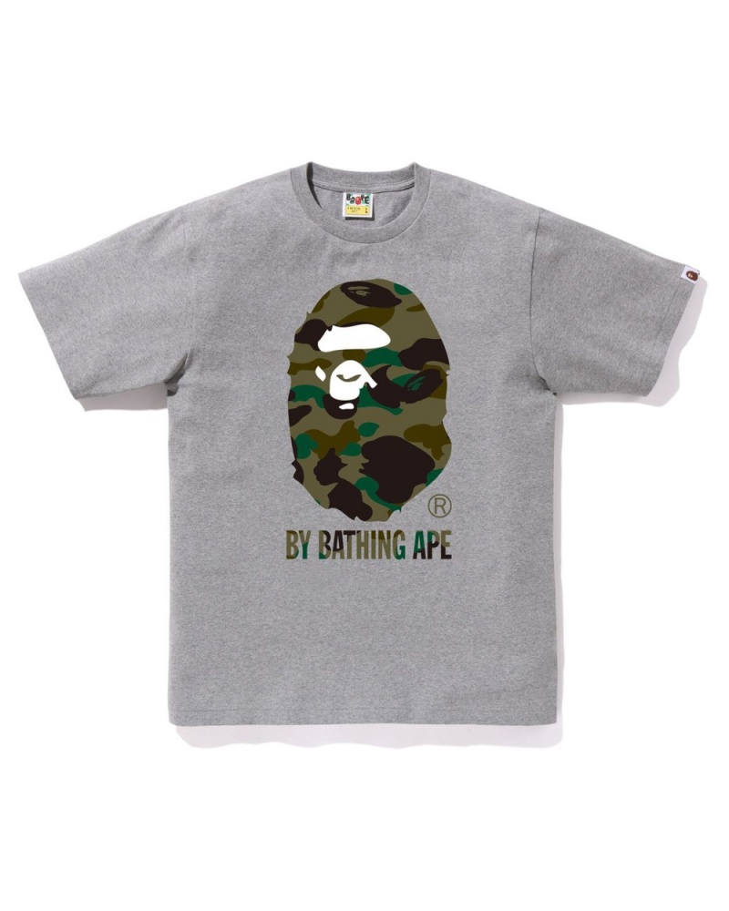 T Shirts Bape 1st Camo By Bathing Ape Grise Homme | SHX-25907450