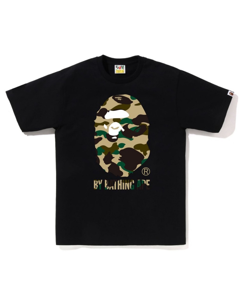 T Shirts Bape 1st Camo By Bathing Ape Noir Homme | JTB-18158989