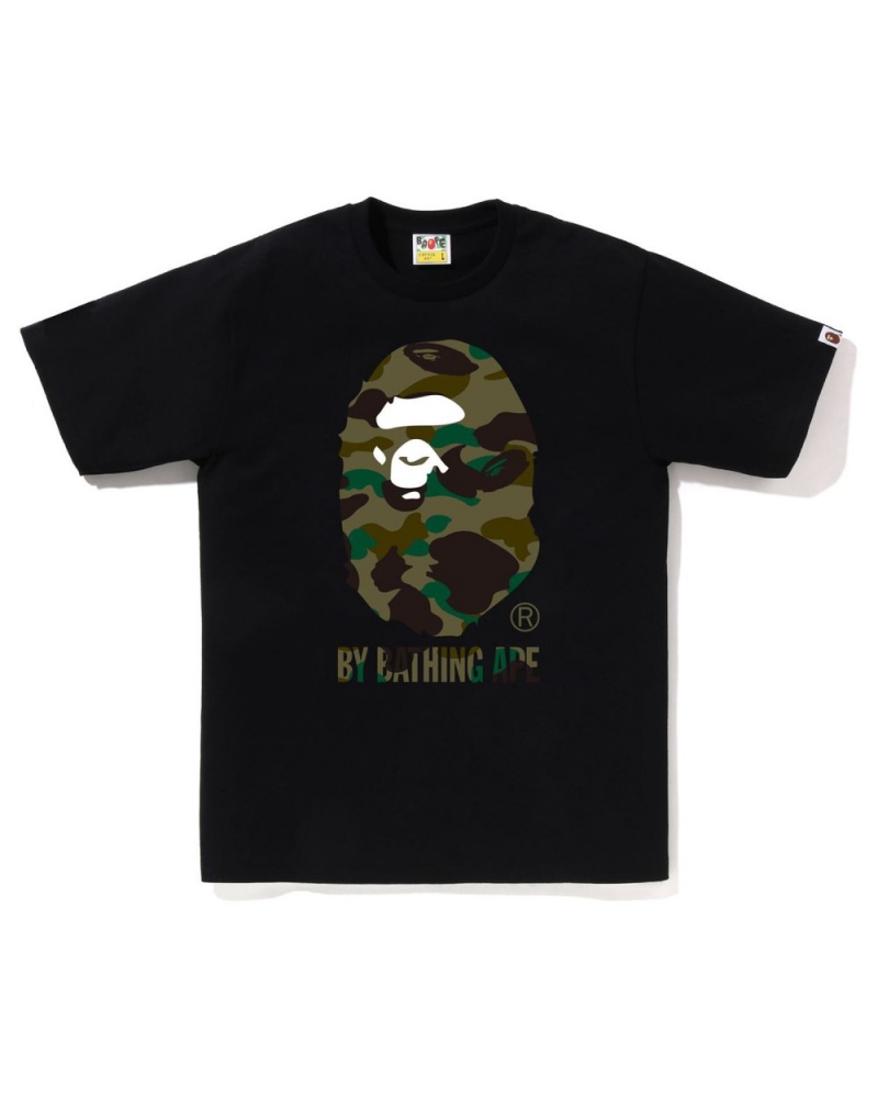 T Shirts Bape 1st Camo By Bathing Ape Noir Homme | ITC-20130391