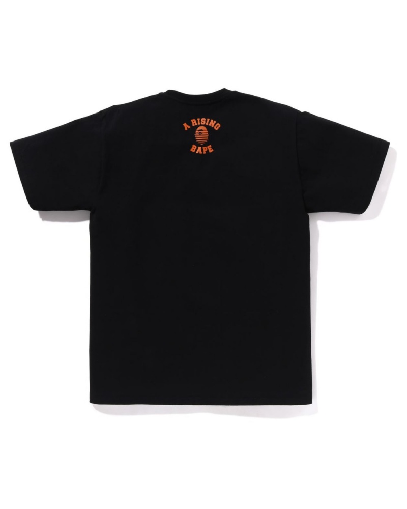 T Shirts Bape Asia Camo Big Ape Head Noir Homme | ISN-04011533