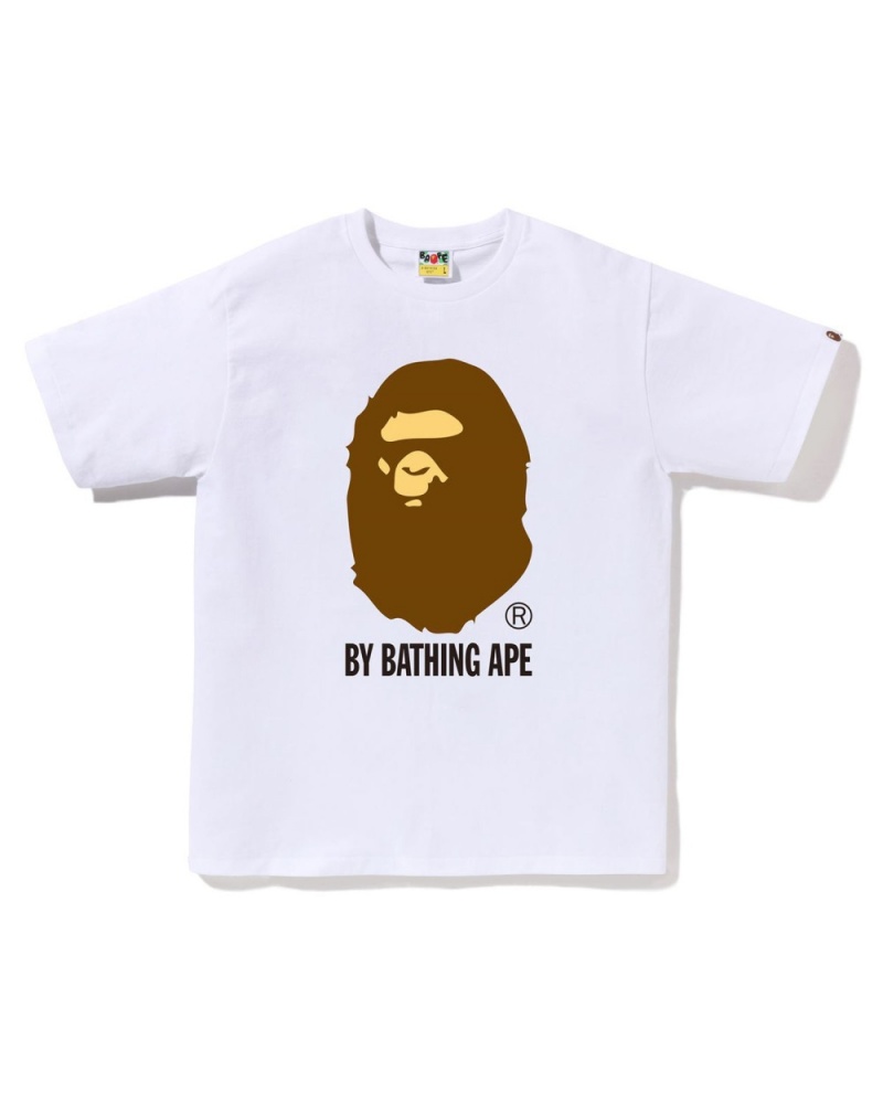 T Shirts Bape By Bathing Ape Blanche Homme | ZSI-03651658