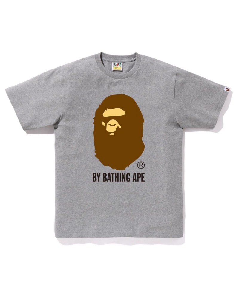 T Shirts Bape By Bathing Ape Grise Homme | ZUL-19884602