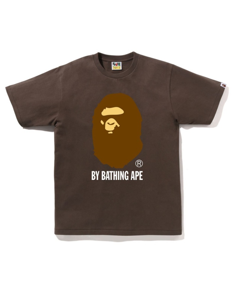 T Shirts Bape By Bathing Ape Marron Homme | DIP-18827048