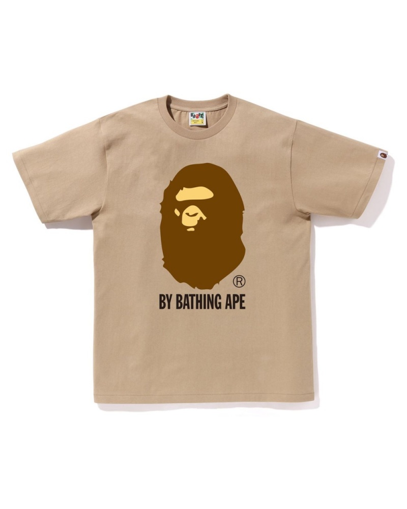 T Shirts Bape By Bathing Ape Beige Homme | TMJ-42962165