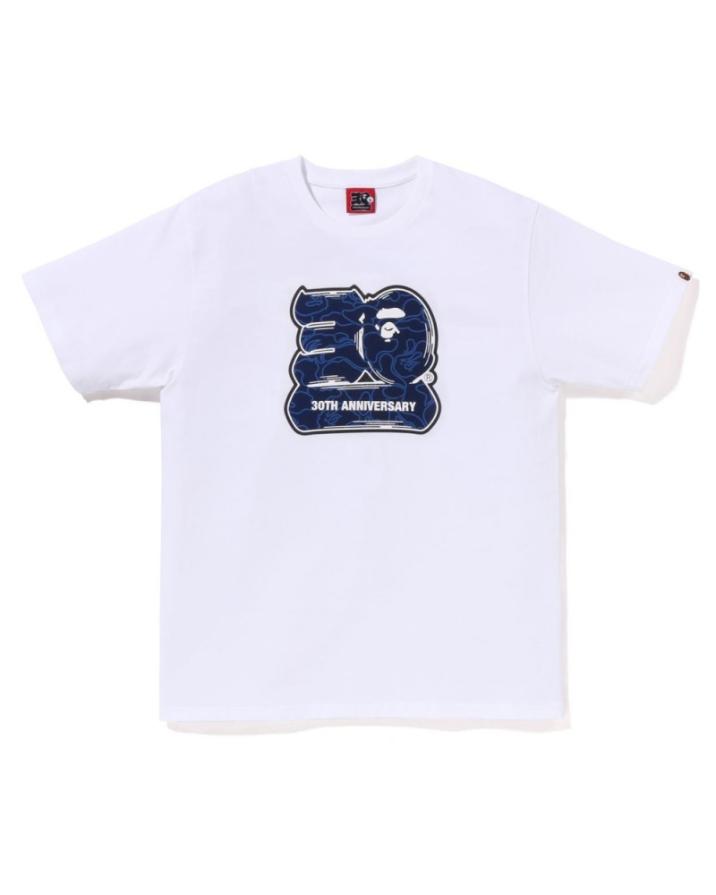 T Shirts Bape 30th Anniv. #2 Blanche Homme | YPM-08607984