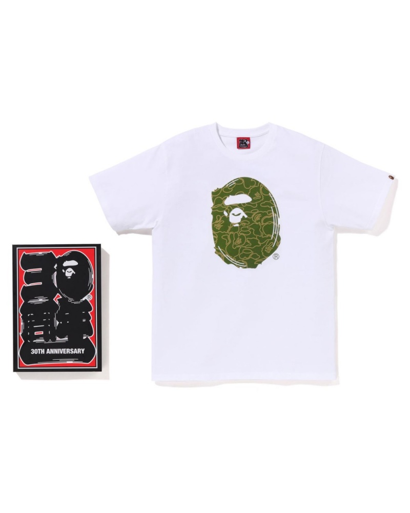 T Shirts Bape 30th Anniv. #1 Blanche Homme | DEW-76148712