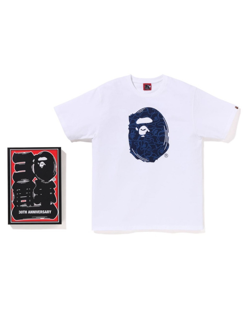 T Shirts Bape 30th Anniv. #1 Blanche Homme | KDN-62945112