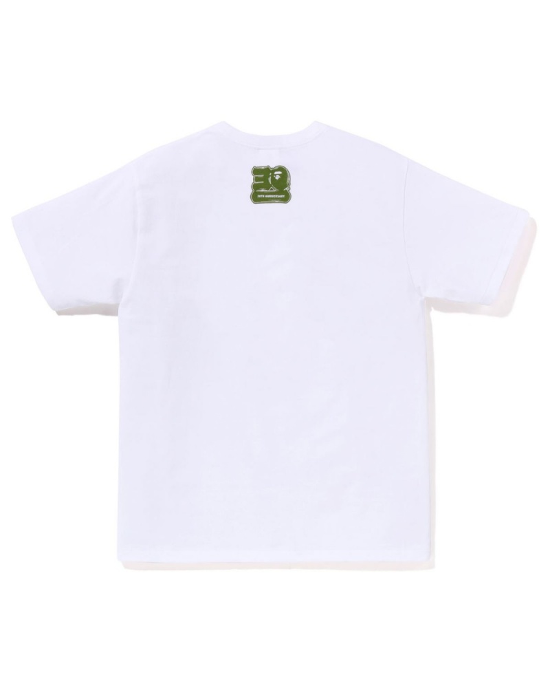 T Shirts Bape 30th Anniv. #1 Blanche Homme | DEW-76148712