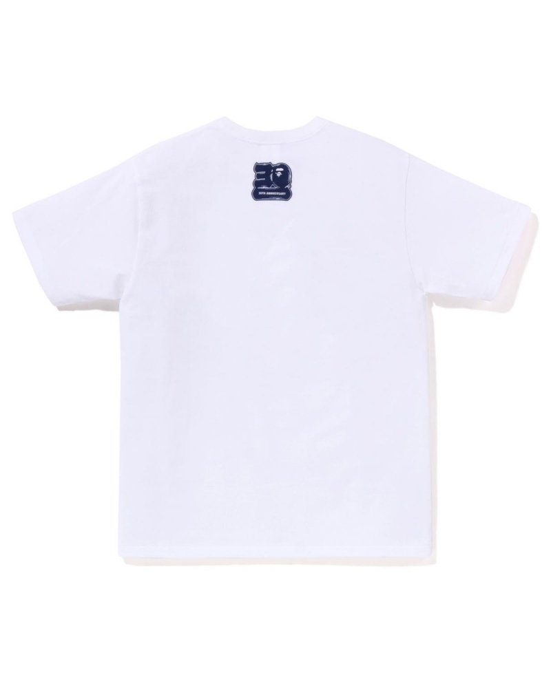 T Shirts Bape 30th Anniv. #1 Blanche Homme | KDN-62945112