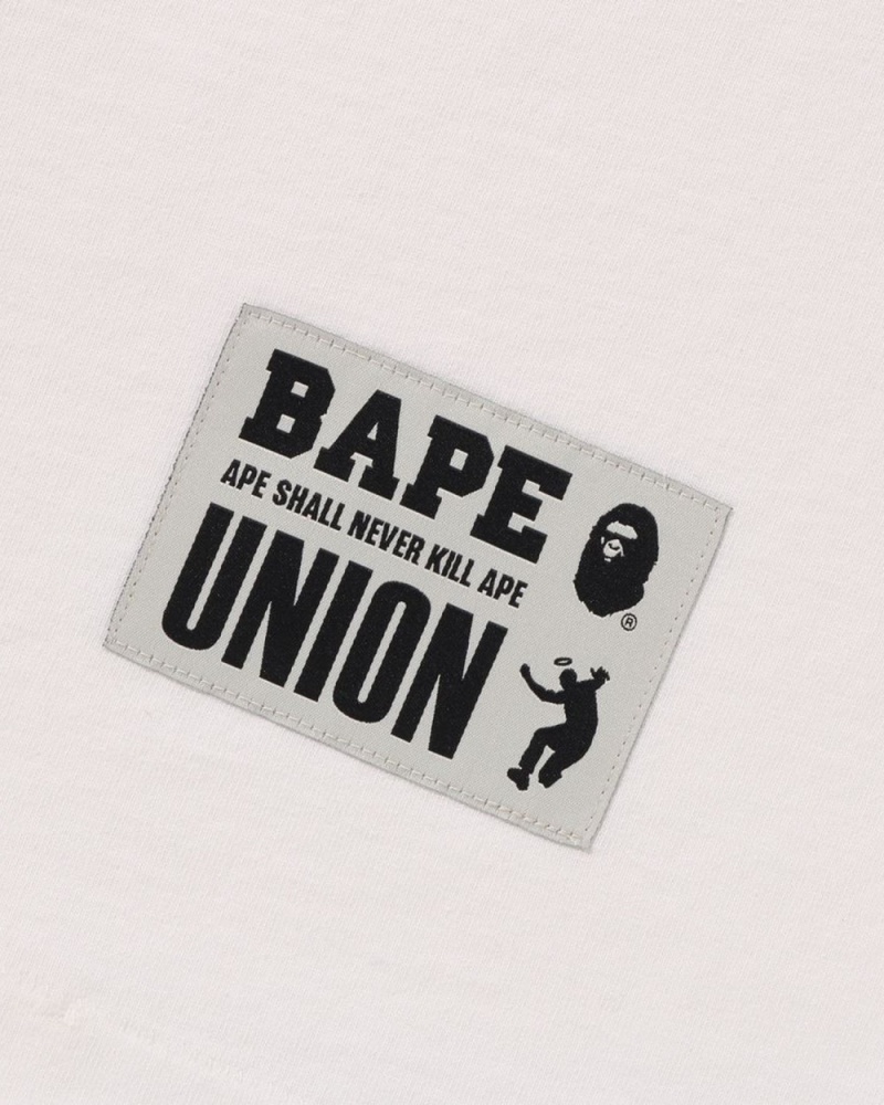 T Shirts Bape X Union Washed STA Blanche Homme | LQH-29278388