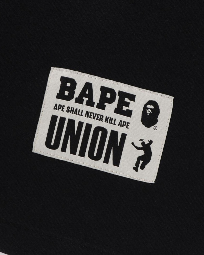 T Shirts Bape X Union Washed STA Noir Homme | CUR-90219942