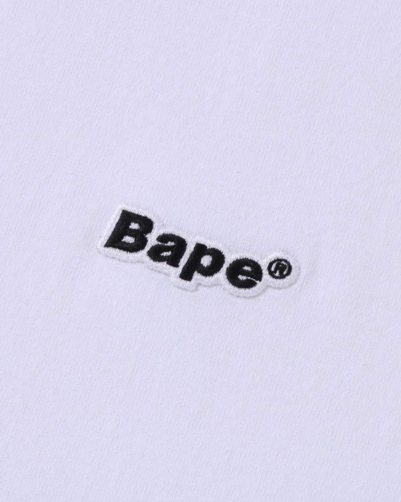 T Shirts Bape One Point Relaxed Fit Blanche Homme | DQE-34768541