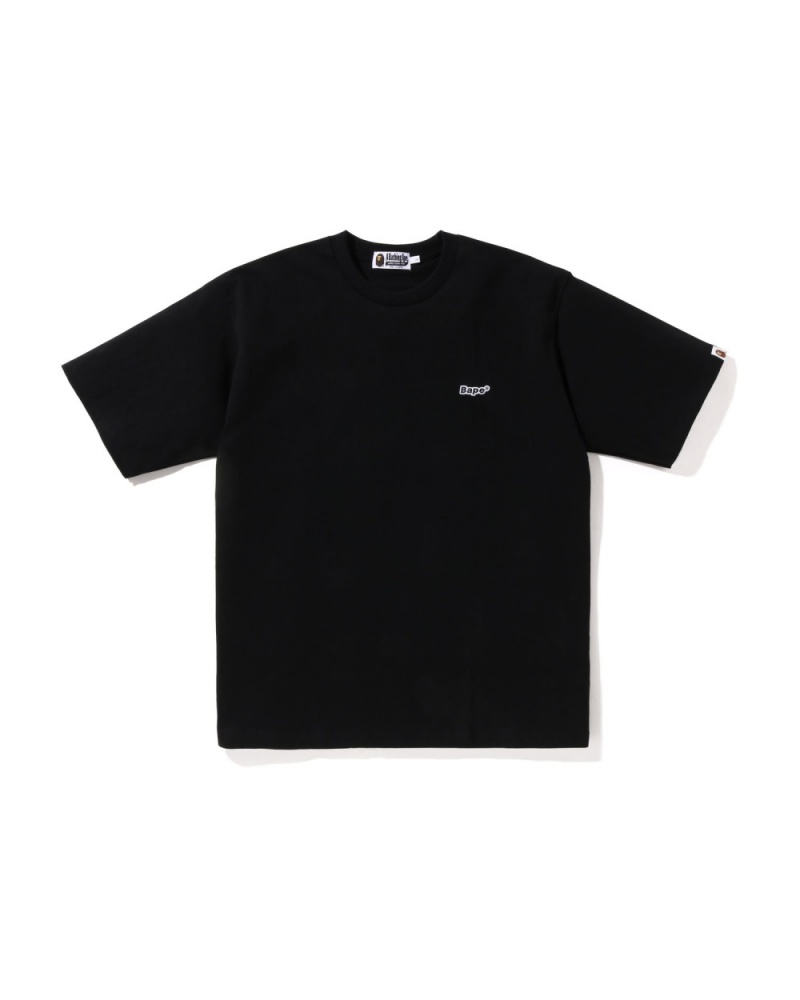 T Shirts Bape One Point Relaxed Fit Noir Homme | UNF-12438335