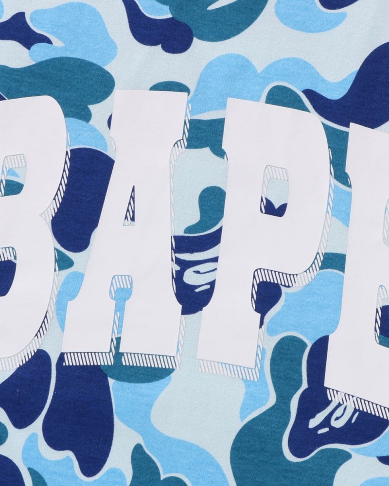 T Shirts Bape Abc Camo Relaxed Fit Logo Bleu Homme | GAQ-46428459