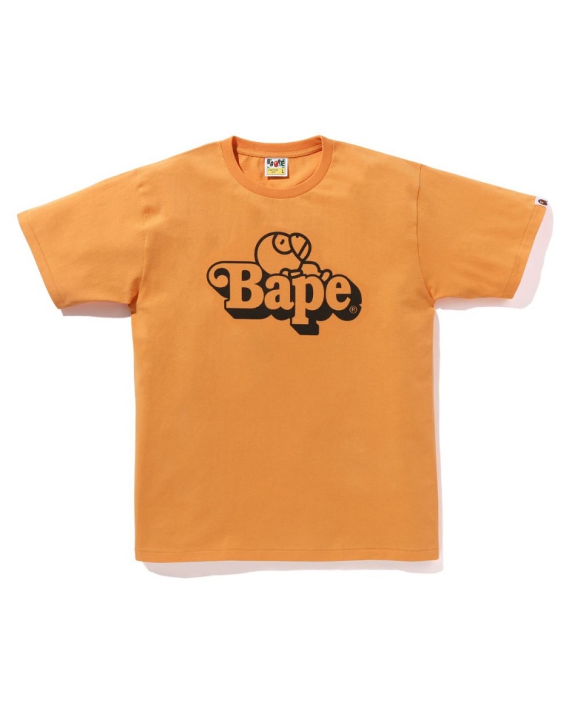 T Shirts Bape Milo On Orange Homme | MOR-61233870