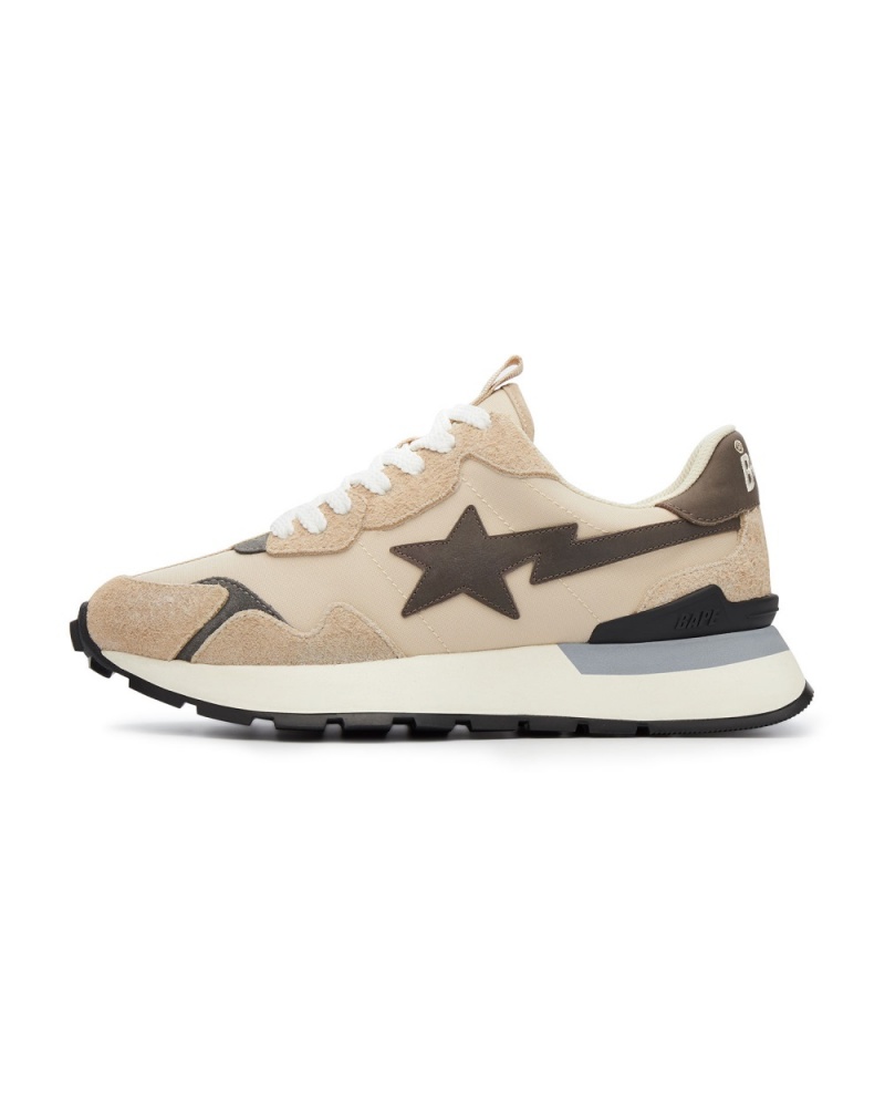 Basket Bape Route STA Express #1 M2 Beige Homme | OBK-90968638