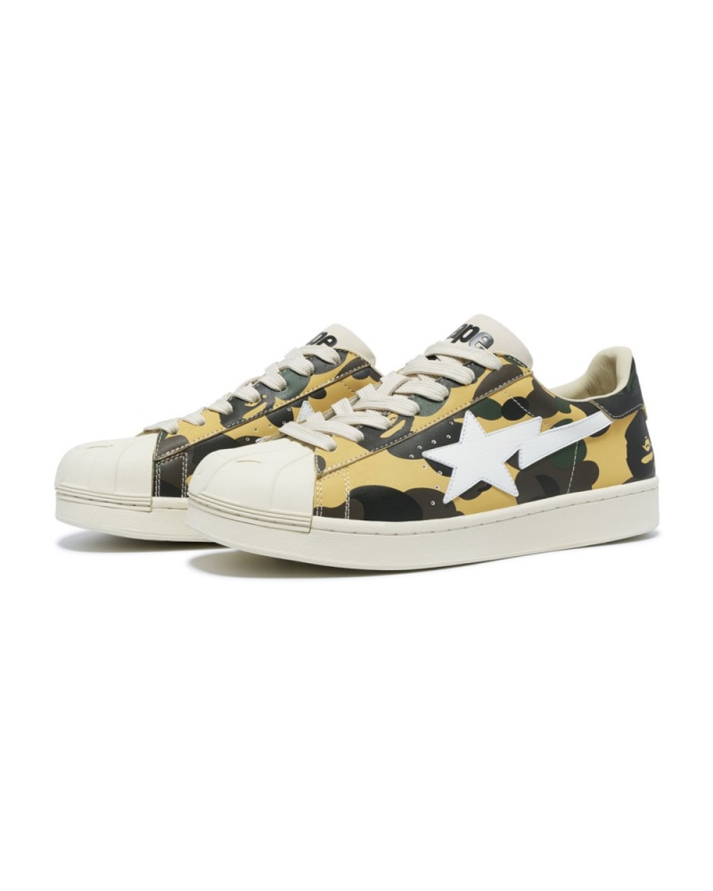 Basket Bape Skull STA 1st Camo Jaune Homme | RNU-11343838