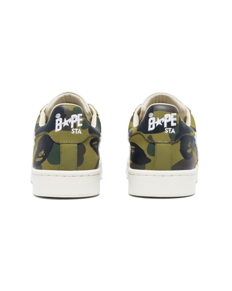 Basket Bape Skull STA 1st Camo Vert Homme | QJY-00064971