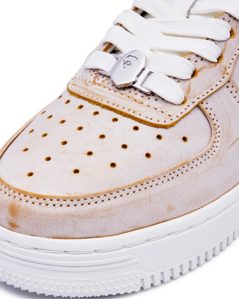 Basket Bape STA #5 M1 Beige Homme | CAH-94699258