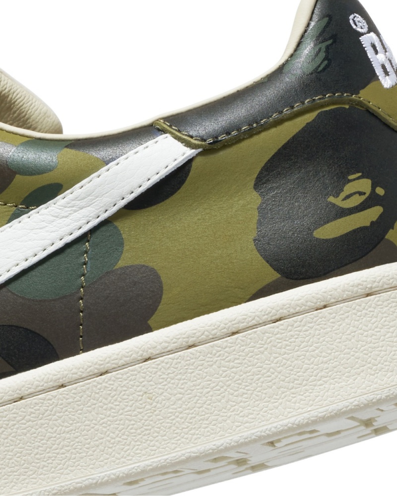 Basket Bape Skull STA 1st Camo Vert Homme | QJY-00064971