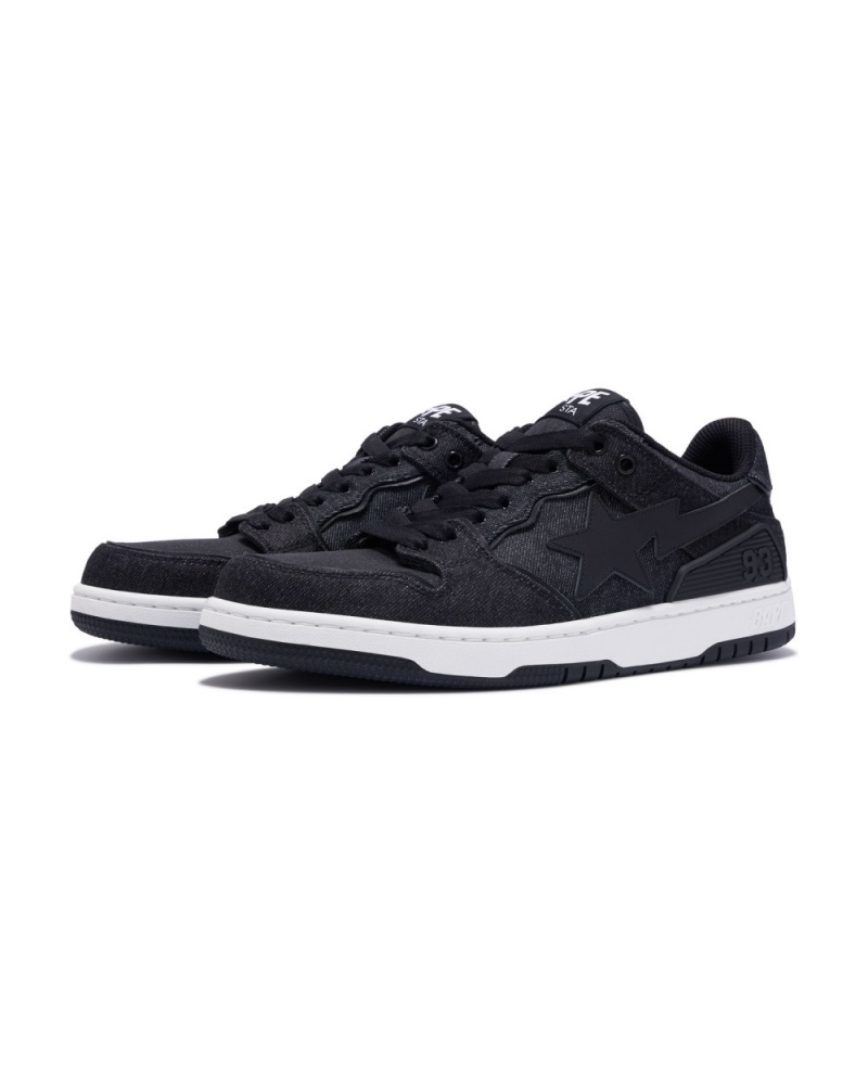 Basket Bape SK8 STA Denim Noir Homme | RWK-66618407