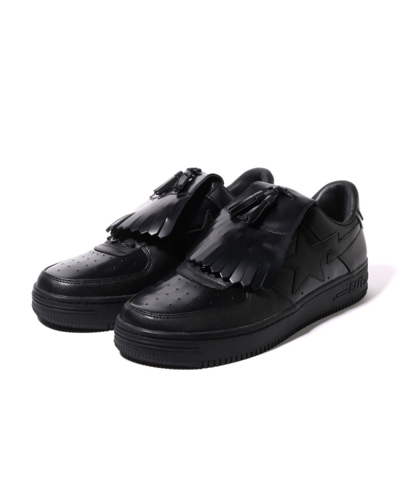 Basket Bape STA Quilt Tassel Noir Homme | LLW-28343981