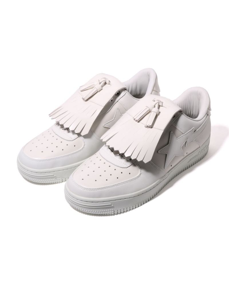 Basket Bape STA Quilt Tassel Blanche Homme | DEJ-59644479