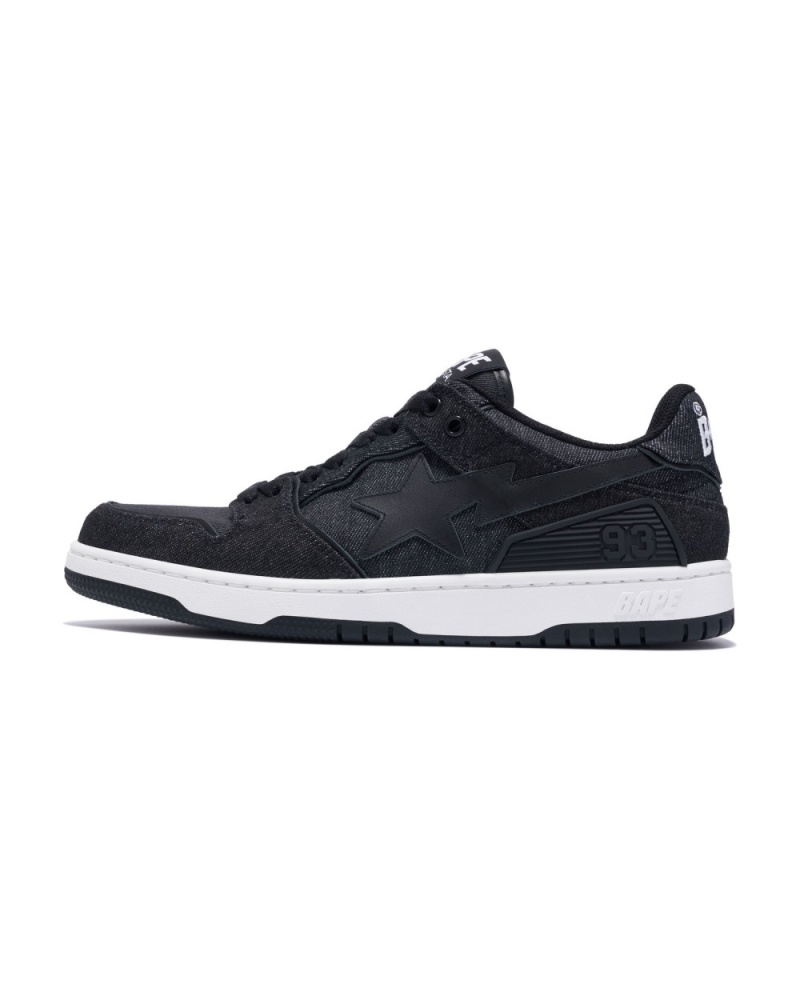 Basket Bape SK8 STA Denim Noir Homme | RWK-66618407