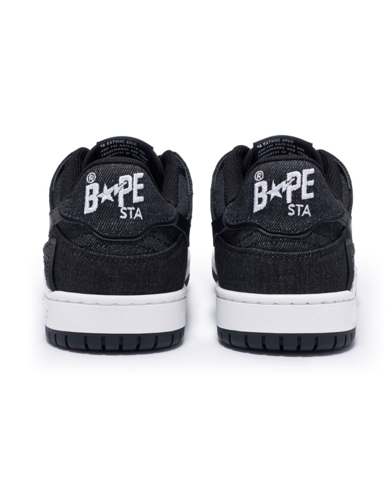 Basket Bape SK8 STA Denim Noir Homme | RWK-66618407