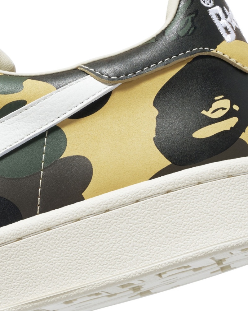 Basket Bape Skull STA 1st Camo Jaune Homme | RNU-11343838