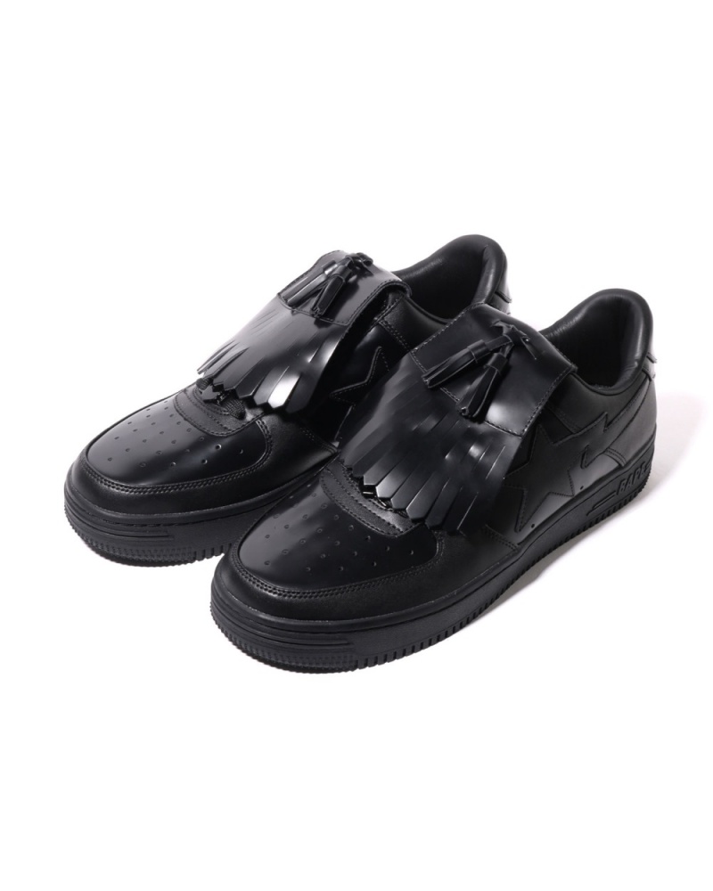 Basket Bape STA Quilt Tassel Noir Homme | LLW-28343981