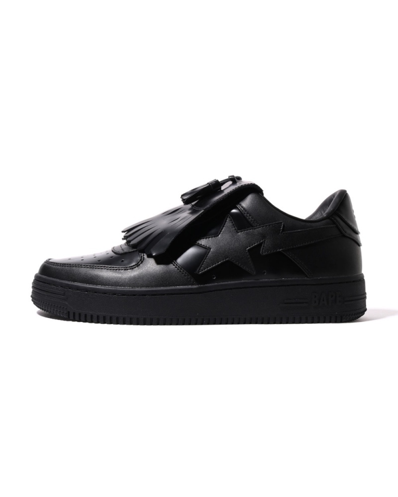 Basket Bape STA Quilt Tassel Noir Homme | LLW-28343981