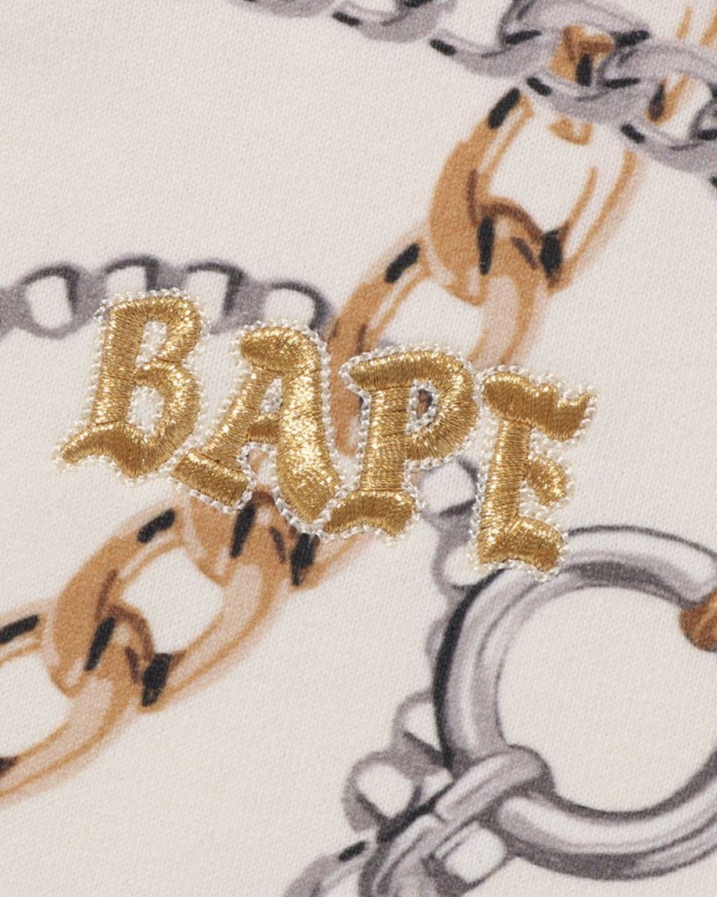 Sweats Bape Jewels Crewneck Blanche Femme | PUQ-81841339