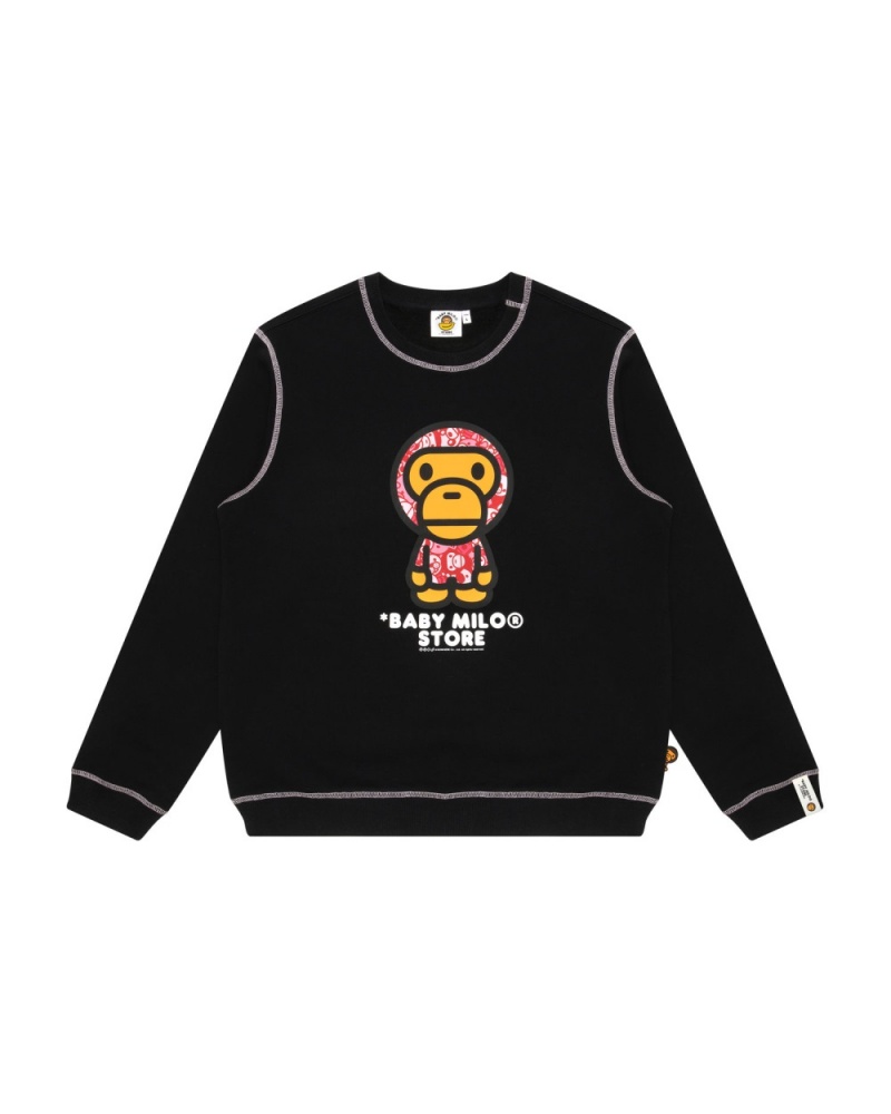 Sweats Bape Baby Milo crew neck Noir Femme | BZC-02280764