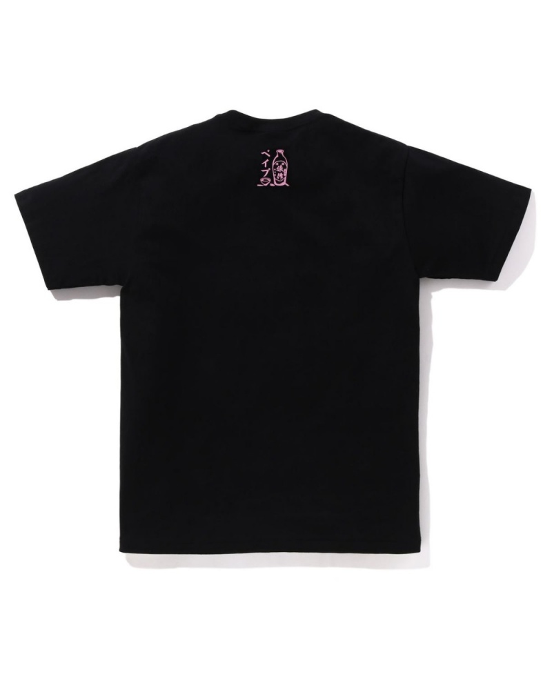 T Shirts Bape Sakura Viewing Noir Homme | YKW-80882170