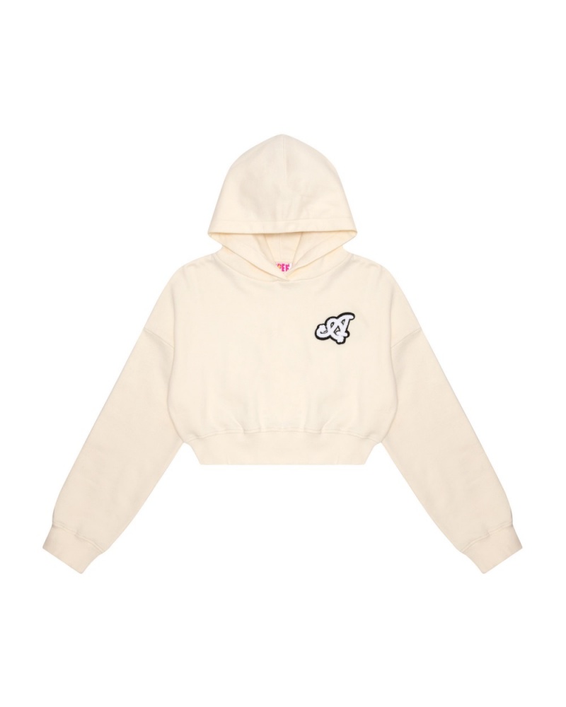 Sweat a Capuche Bape Cropped logo Blanche Femme | MMQ-50123074