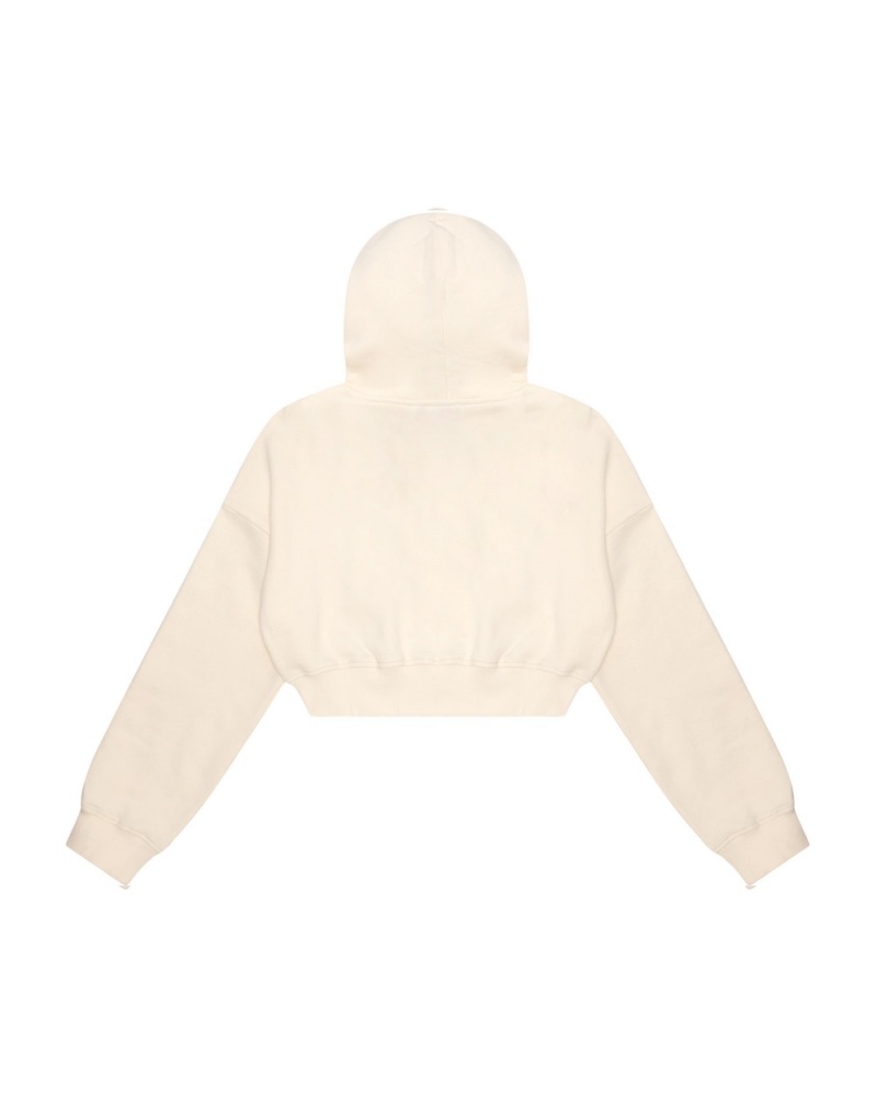 Sweat a Capuche Bape Cropped logo Blanche Femme | MMQ-50123074