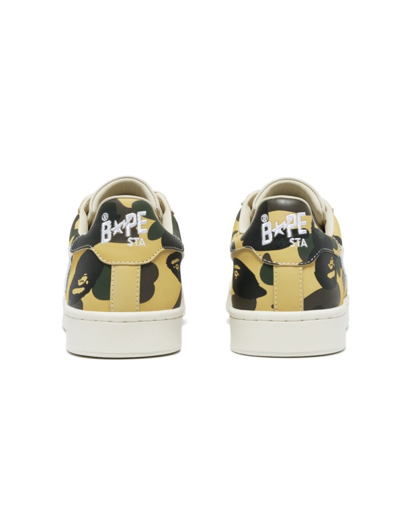 Basket Bape Skull STA 1st Camo Jaune Femme | VHA-49911066