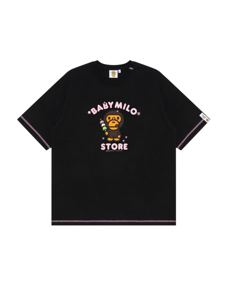 T Shirts Bape Baby Milo boxy fit Noir Femme | IJH-56359398