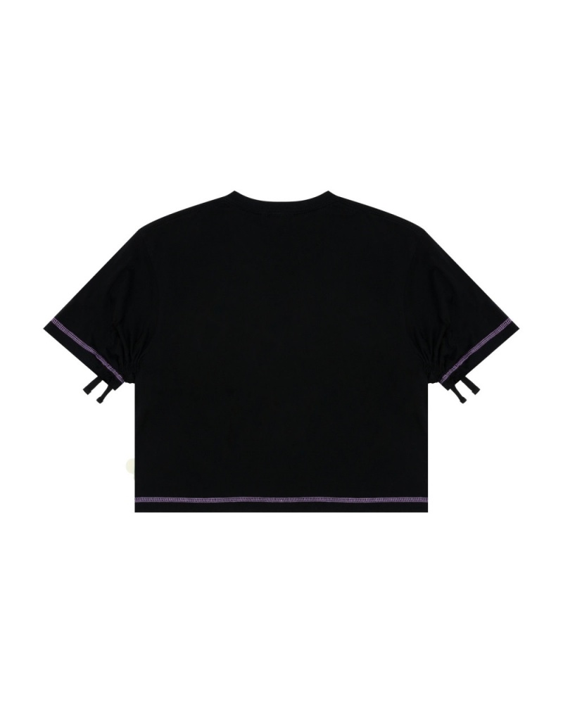 T Shirts Bape Baby Milo cropped fit Noir Femme | VRM-77122971