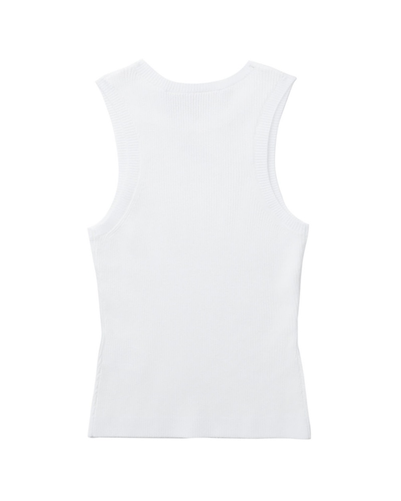 T Shirts Bape Bapy logo vest Blanche Femme | EYV-11154660