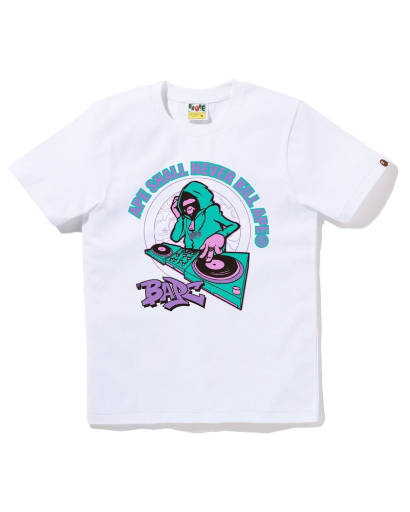 T Shirts Bape Blanche Femme | LPN-48139883